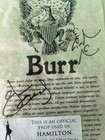 Hamilton On Broadway Official Prop  letter To Burr  Signed By Cast