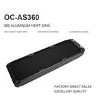 360mm Water Cooling Radiator Triple Fan Aluminum G1 4 For Pc Liquid Cooling