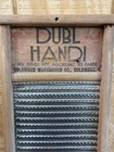 Vtg Washboard Dubl Handi Columbus Washboard Co Ohio Rustic Folk Art Farmhouse