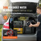 Portable Water Storage Bladder 63 4 Gal Pvc Collapsible Water Tank Black