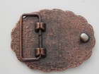 Vintage Antique Copper Finish Loop Back Belt Buckle Fits 1-7 8 