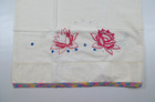 Misc Lot Of 8 Vintage Pillowcases Embroidered Edges For Crafting And Repurposing