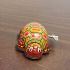 Vintage Toy Hero Turtle Wind-up Tin Litho Toy Mechanical Rare Japan Free Ship