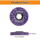 8x 4 5  Poly Strip Disc Set For Angle Grinder Paint Rust Removal Stripping Wheel
