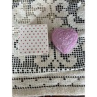 Vtg 1982 Avon Delicate Heart Candid Solid Perfume Compact Pink Rose Boxed Nib