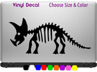 Triceratops Skeleton Dinosaur Decal Laptop Window Sticker Choose Size Color