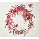 Pottery Barn Red Berry Wreath Quilt - Full queen