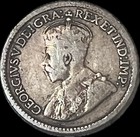1918 Canada Five 5 Cent Small Silver Circulated Canadian George V Coin J595