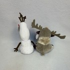 Ty Beanie Babies Disney Frozen Olaf   Sven Plush Set Lot Of 2 Small 2014