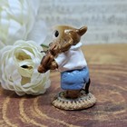 Wee Forest Folk M-031 Mouse Violinist  blue Pants 