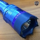 Blue Monster Metal Military Stun Gun 300mv Led Flashlight   Nylon Case