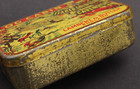 Antique Advertising Log Cabin Lambert   Butler Tobacco Tin Rare Early Variation