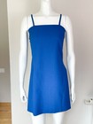 Versace Jeans Couture Vintage Strappy Dress In Blue - Size Xs