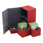 Premium Double Deck Box 200 Cards Tcg Case Large Protector Edh Magnet Flip Tray