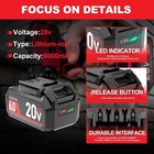 Upgraded 20v 6000mah Battery Replace For Skil By519702 By519603 Power Tools