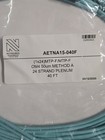Om4 Mtp Mpo Fiber Trunk Cable 40ft 24 Strand Plenum Ofnp Method A Aqua New