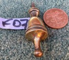 Large Cast Brass Reclaimed Finial Mount Clock Original Vintage Old 50x20mm  Fd7