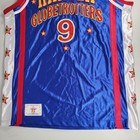 Offical Harlem Globetrotters Basketball Jersey  9 Hot Shot Adult Medium Signed