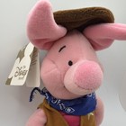 Disney Store Bean Bag Plush Cowboy Piglet Winnie The Pooh Halloween Nwt Vtg 2000