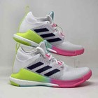 Adidas Women   s Crazyflight Mid Volleyball Shoes White Pink Hp3337 Size 8 New