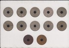 British Mandate Coins Of Palestine   set Of 12 Coins  10 Mils 1927-1946