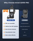 Ancel Ad610 Pro Obd2 Scanner Diagnostic Tool Abs Bleeding Sas Srs Epb Oil Reset
