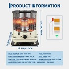 Garvee Portable Kerosene Heater 9000 Btu Fast Heating With Cooking Top  Us Stock