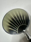 Vintage Art Deco Vanity Dresser Set Black Enamel Mirror Nail File Sunburst