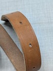 Vintage Western Buckle Belt Handcrafted Leather 36 Brown Klein Tools Cowboy