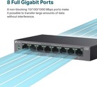 Tp-link Ls108gp   8 Port Poe Gigabit Ethernet Switch   8 Poe  Port   62w   Plug