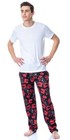 Godzilla Men s Character And Japanese Script Allover Pattern Pajama Pants
