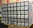 Vintage Bank Safety Deposit Box Iron Steel Industrial Vault 48 X 24 X 33 Inches 