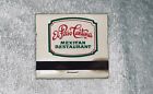 El Paso Cantina Mexican Restaurant California Matchbook Cover Unstruck Vintage