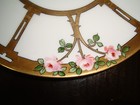 Antique J co Bavaria  Set Of 6 Hand Painted Signed Plates  Roses   Gold  8 1 4 