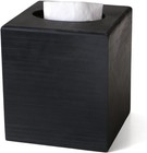 Acacia Wood Tissue Box Cover  Square Tissue Box Holder With Slide-out