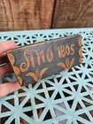Antique Primitive Wood Hand Carved  Box Folk Art 1808 Signed 4 7 8     2 3 8 Rare