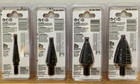 Milwaukee Metal Step Bits  1  4  9  12   Set Of Four New A  200 Value