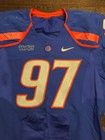 Game Worn Used Boise State Broncos Football Jersey Size 44  97
