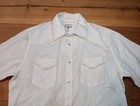 Vtg Guess Jeans Mens L Pearl Snap Shirt Western 100  Cotton Cowboy Fleur De Lis 