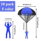 10 Pack Parachute Toy tangle Free Throwing Toy Parachute outdoor Toss It Up F   