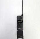 Vintage Motorola Dynasty Gold Gray Play Flip Cell Phone W  Antenna 1990s 52136ab
