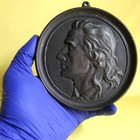 Bas-relief Of The Poet Johann Christoph Friedrich Von Schiller  Cast Iron