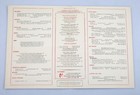 Vintage 1949 The Palace Hotel Restaurant Menu San Francisco