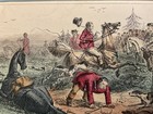 Mr Sponge  - Antique Hunting Art Print - 1840 J Leech   Mounted Rare Hand Tinted