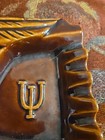 Vtg Fighting Illini University Of Illinois Ashtray Chief Illiniwek 