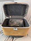 Vintage Yellow Amelia Earhart  Train Case  Make Up Bag  Luggage With Key  Look 