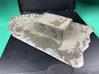Antique Tin Match Safe-holder Wall Mount Pocket Primitive Wallpocket Fireplace