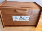 Set Of 6 Pcs Vtg International China Heartland Wooden Bread Box Canisters S   P