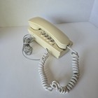 At t Corded Phone Touch Tone Push Button Wall desk Telephone Beige