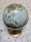 Vtg 1960 s Replogle Stereo Relief Globe Mcm Topographic Raised Texture 12 